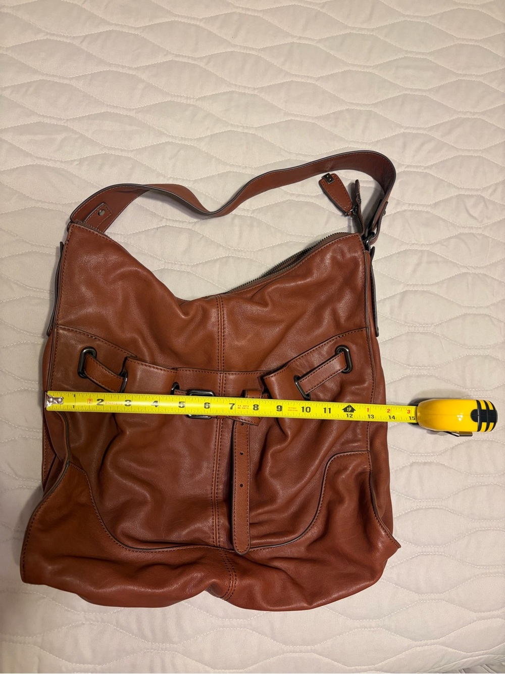 Kooba Tan Leather Shoulder Bag